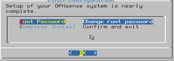 können wir auch später im Web-Interface ändern OPNsense: können wir auch später im Web-Interface ändern